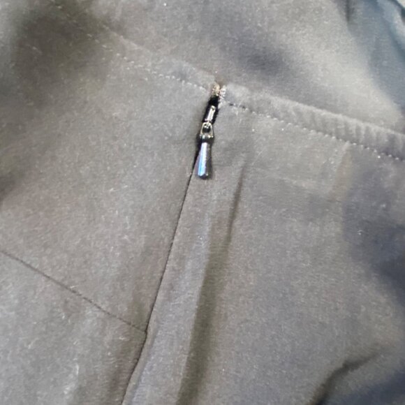 Open Edit Black Midi Skirt Size MEDIUM With Knot Detail & Side Zip Closure NWT - Picture 6 of 13